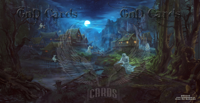 The Haunted Village Playmat